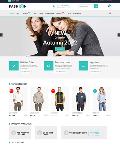 EShop Fashion Pro Template