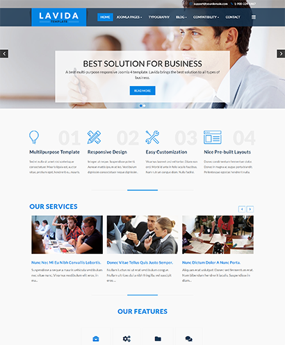 Lavida Joomla Template